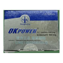 南光-美好挺OK Power 膜衣錠 Sildenafil-100mg 台廠威而鋼 1盒4錠